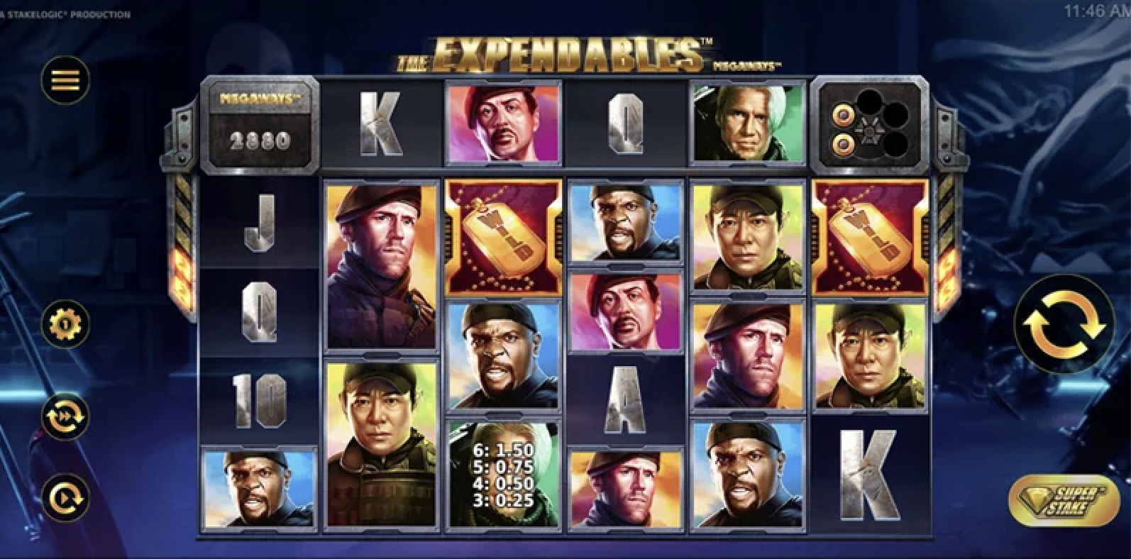   Expendables Megaways  StakeLogic   